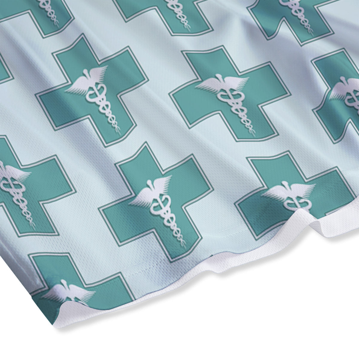 Caduceus Print Pattern Mesh Shorts-grizzshop