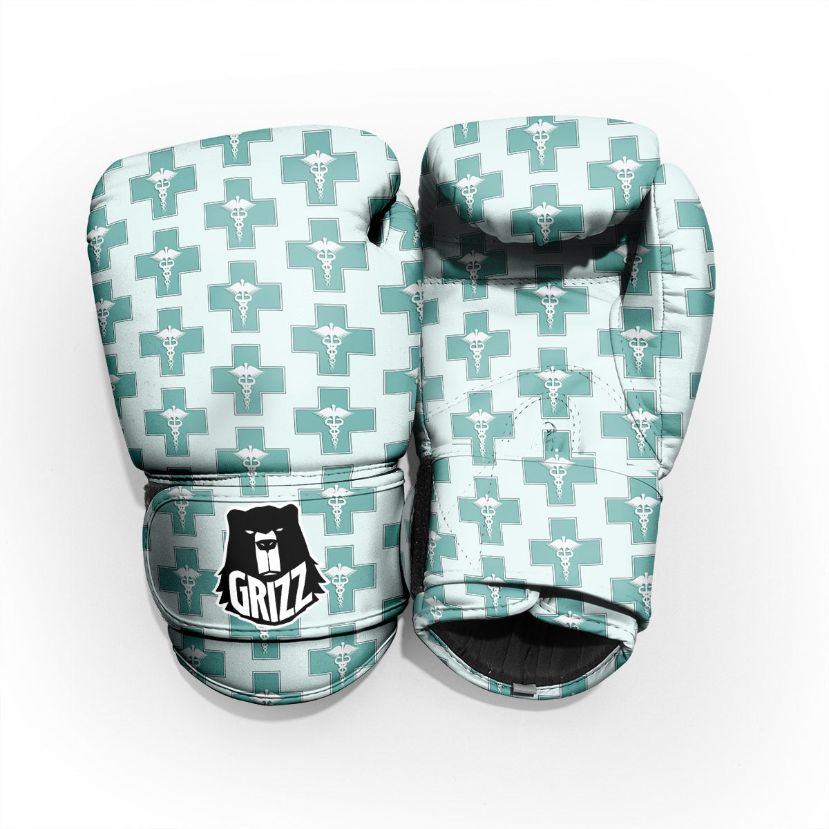 Caduceus Print Pattern Sparring Gloves-grizzshop