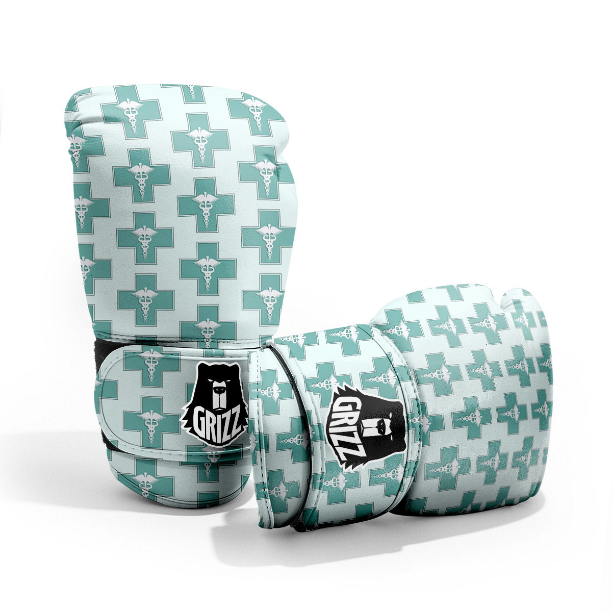 Caduceus Print Pattern Sparring Gloves-grizzshop