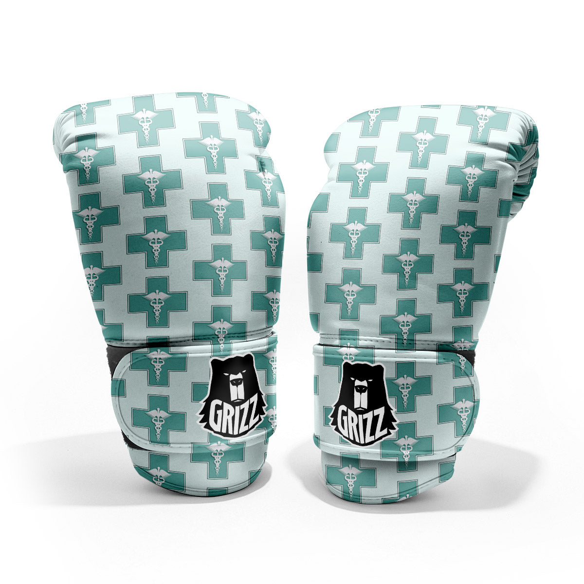 Caduceus Print Pattern Sparring Gloves-grizzshop