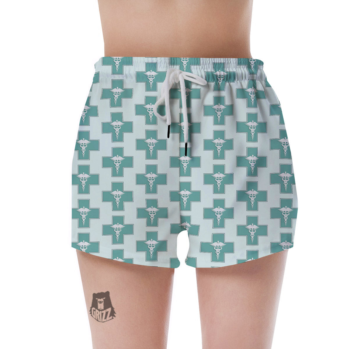Caduceus Print Pattern Women's Shorts-grizzshop