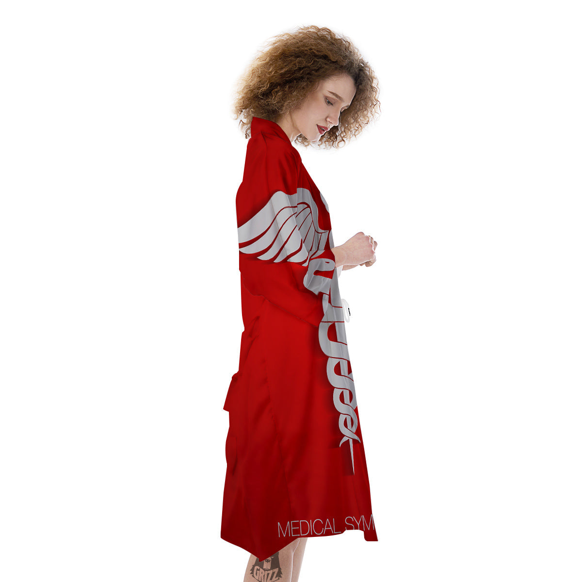 Caduceus Symbol Of Medicine Print Kimono-grizzshop