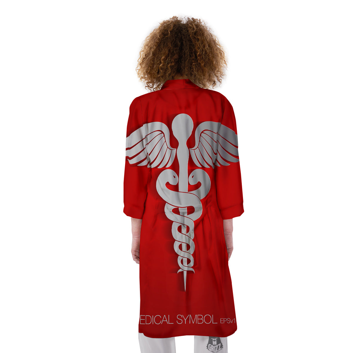Caduceus Symbol Of Medicine Print Kimono-grizzshop