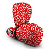 Cady Cane Pattern Print Boxing Gloves-grizzshop