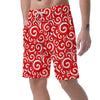 Cady Cane Pattern Print Men's Shorts-grizzshop