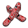 Cady Cane Print Pattern Muay Thai Shin Guards-grizzshop