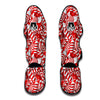 Cady Cane Print Pattern Muay Thai Shin Guards-grizzshop