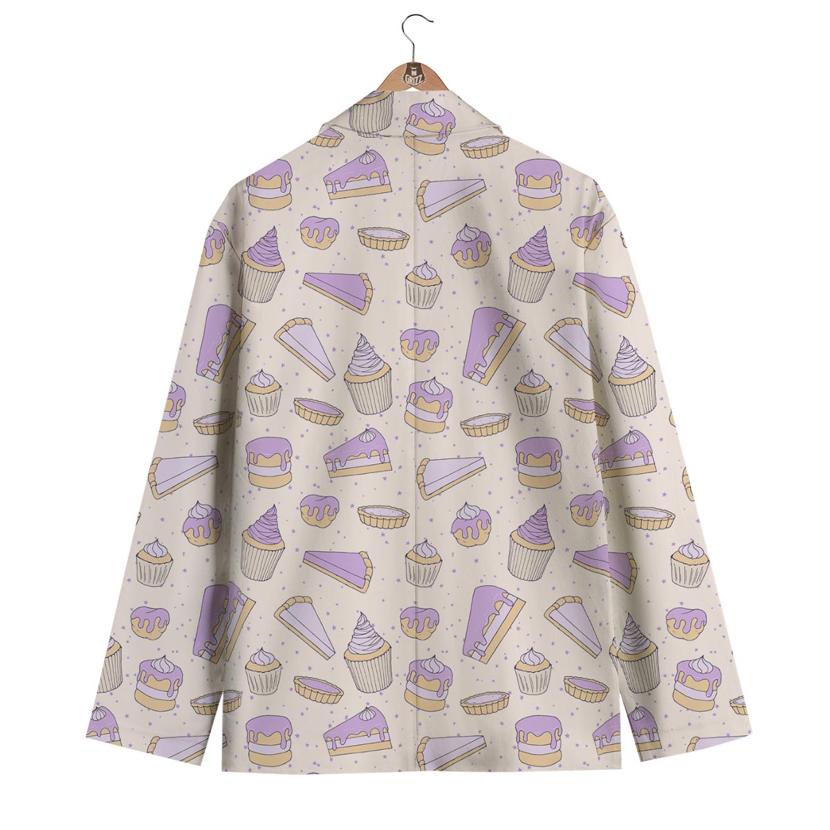 Cake Sweet Pattern Print Men's Blazer-grizzshop