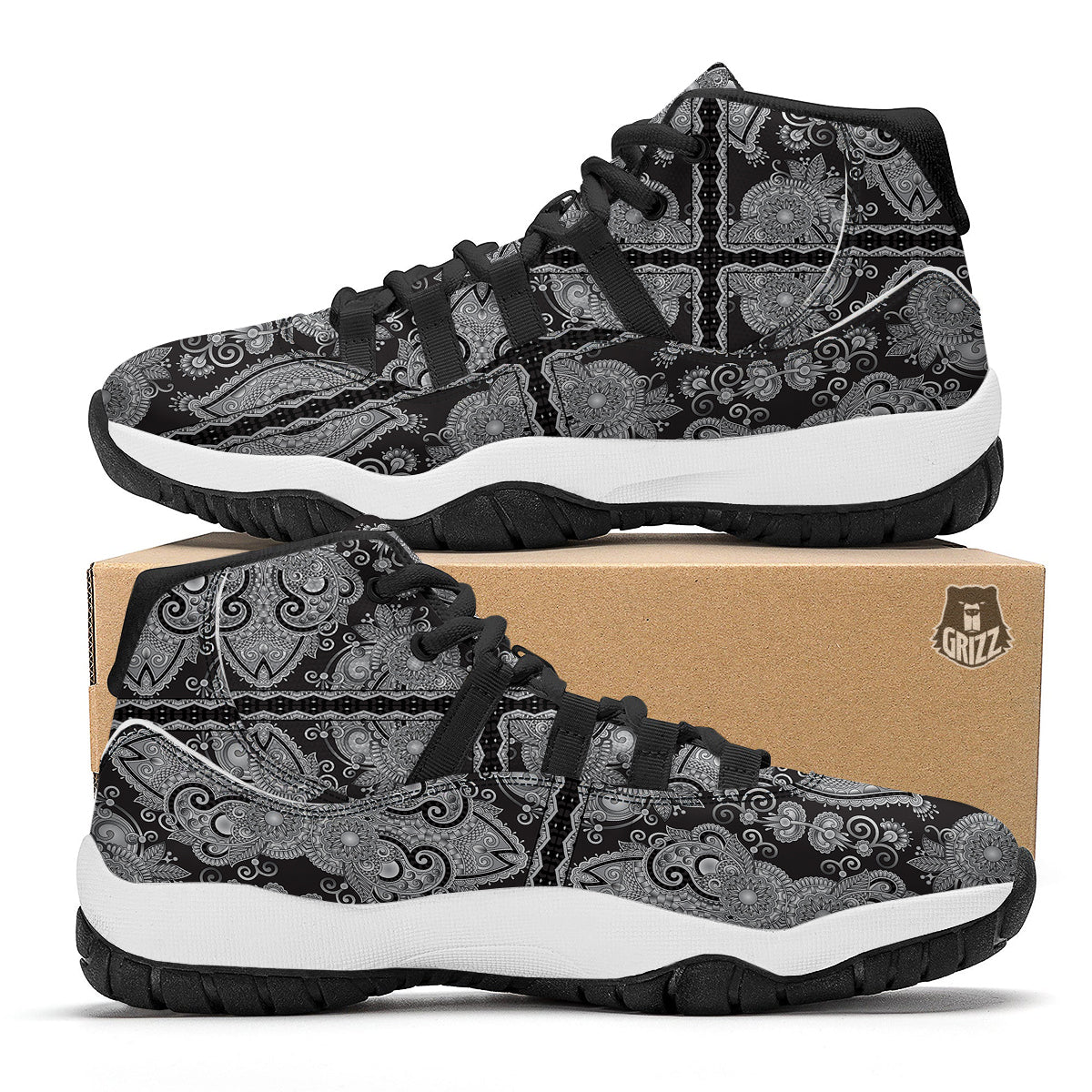 Calavera Cat Skeleton Print Pattern Black Bball Shoes-grizzshop