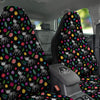 Calavera Cat Skeleton Print Pattern Car Seat Covers-grizzshop