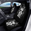 Calavera Girl White And Black Print Car Seat Covers-grizzshop