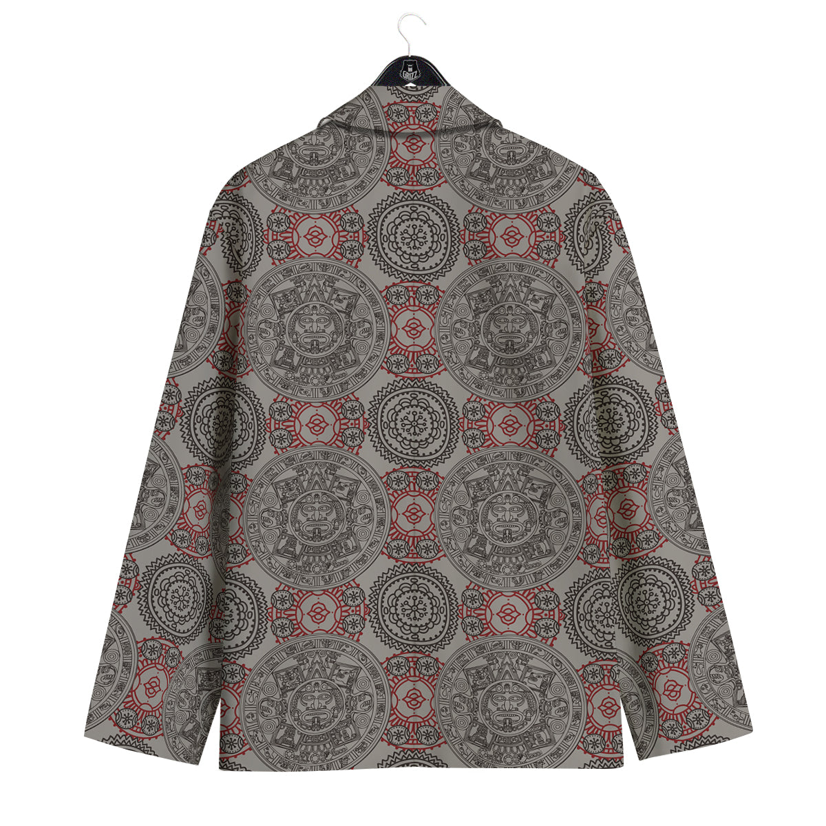 Calendar Aztec Doodle Print Pattern Men's Sport Coat-grizzshop