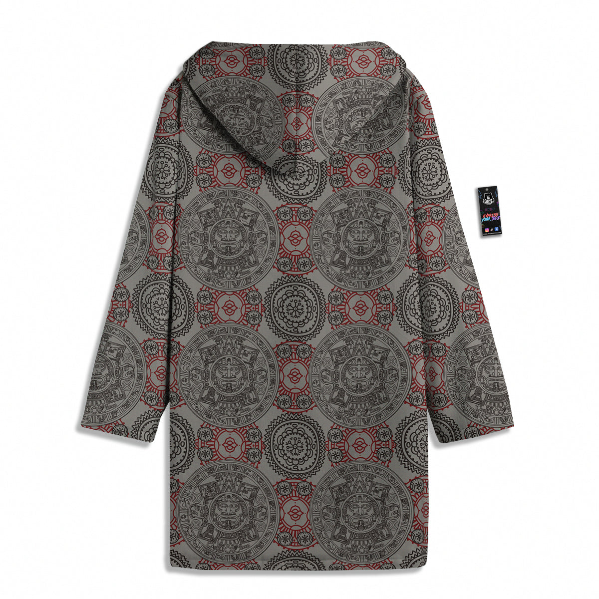 Calendar Aztec Doodle Print Pattern Men's Windbreaker Jacket-grizzshop