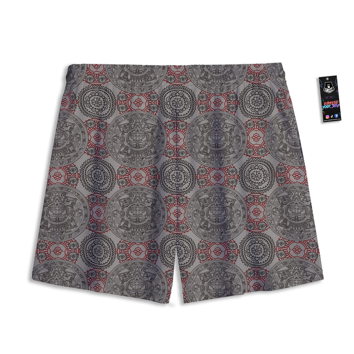 Equipment Fishing Print Pattern Mesh Shorts