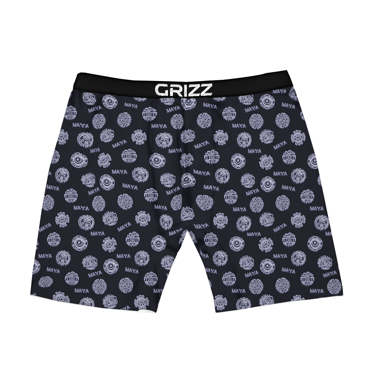 Calendar Aztec Maya Exotic Print Pattern Boxer Briefs-grizzshop