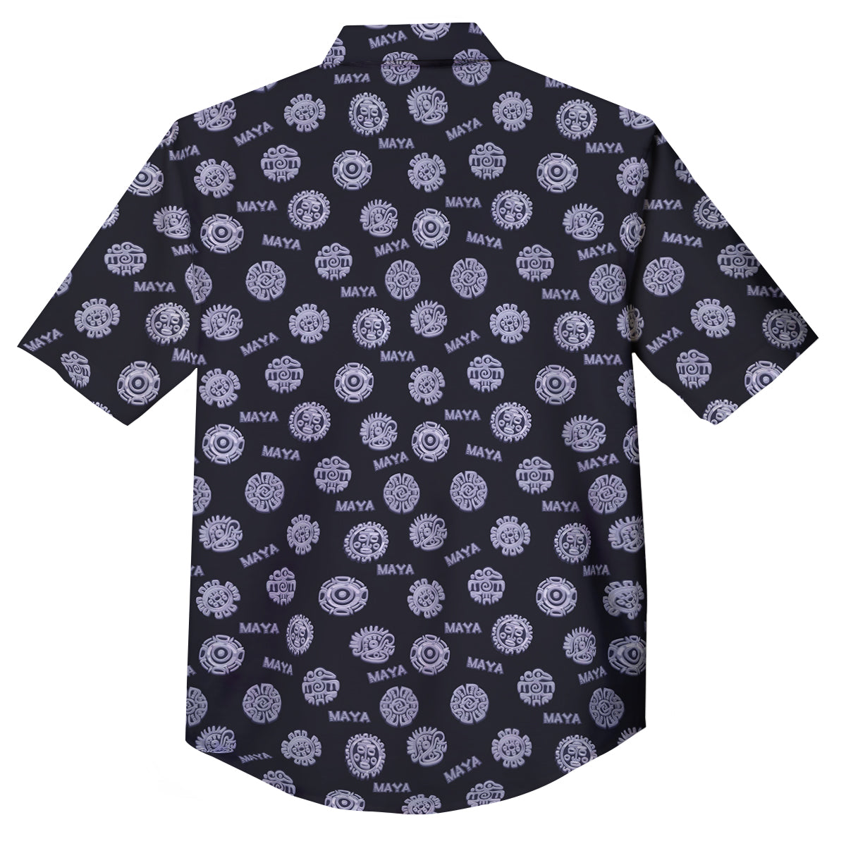 Calendar Aztec Maya Exotic Print Pattern Button Up Shirt-grizzshop