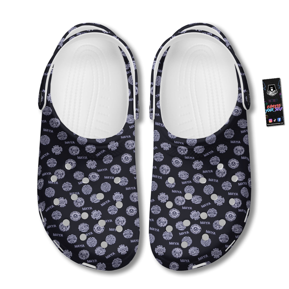 Calendar Aztec Maya Exotic Print Pattern Clog-grizzshop