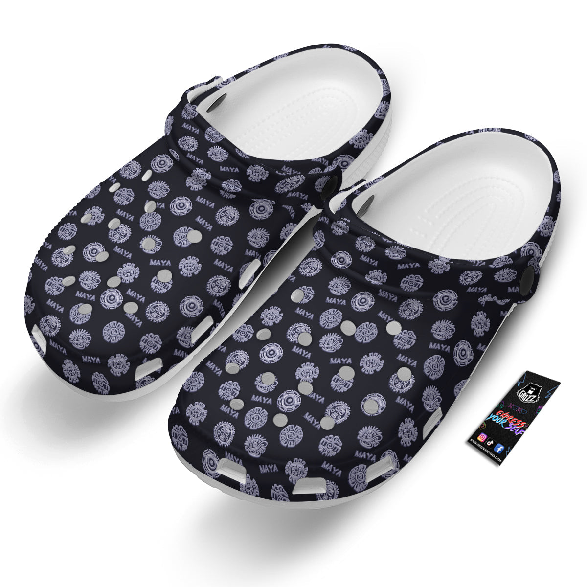 Calendar Aztec Maya Exotic Print Pattern Clog-grizzshop