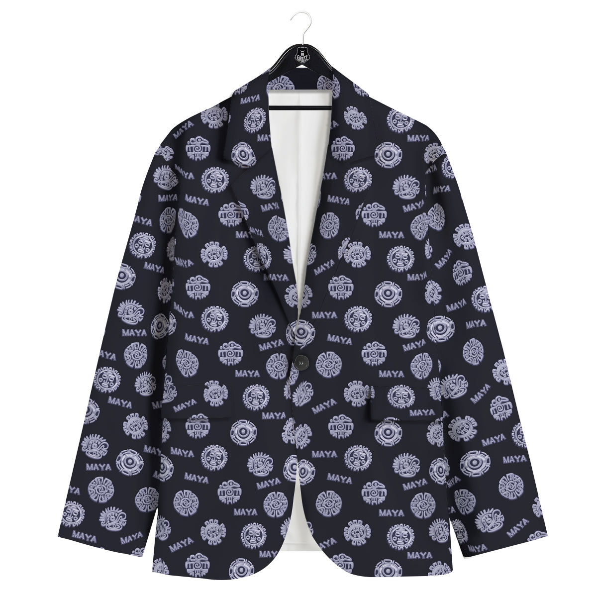Calendar Aztec Maya Exotic Print Pattern Men's Sport Coat-grizzshop