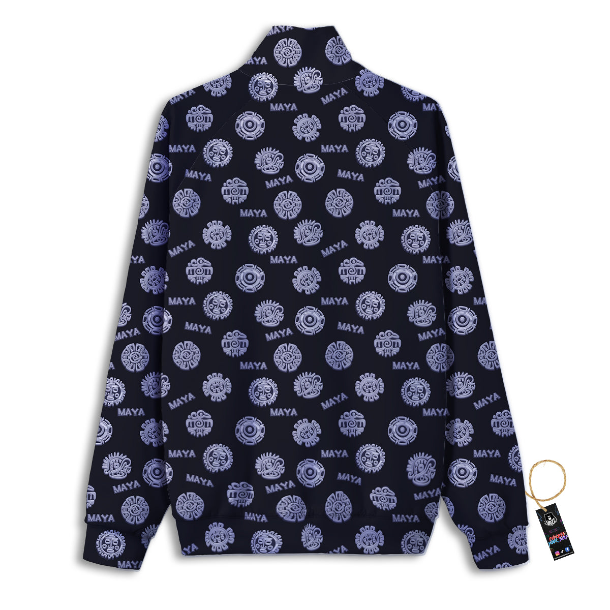 Calendar Aztec Maya Exotic Print Pattern Track Jacket-grizzshop