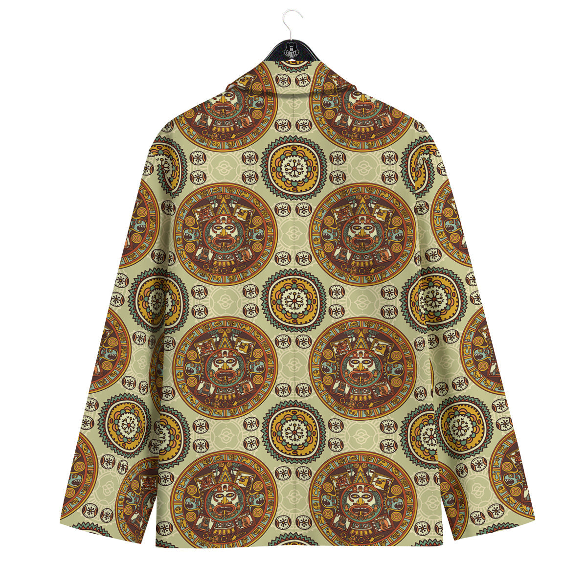 Calendar Aztec Vintage Print Pattern Men's Sport Coat-grizzshop