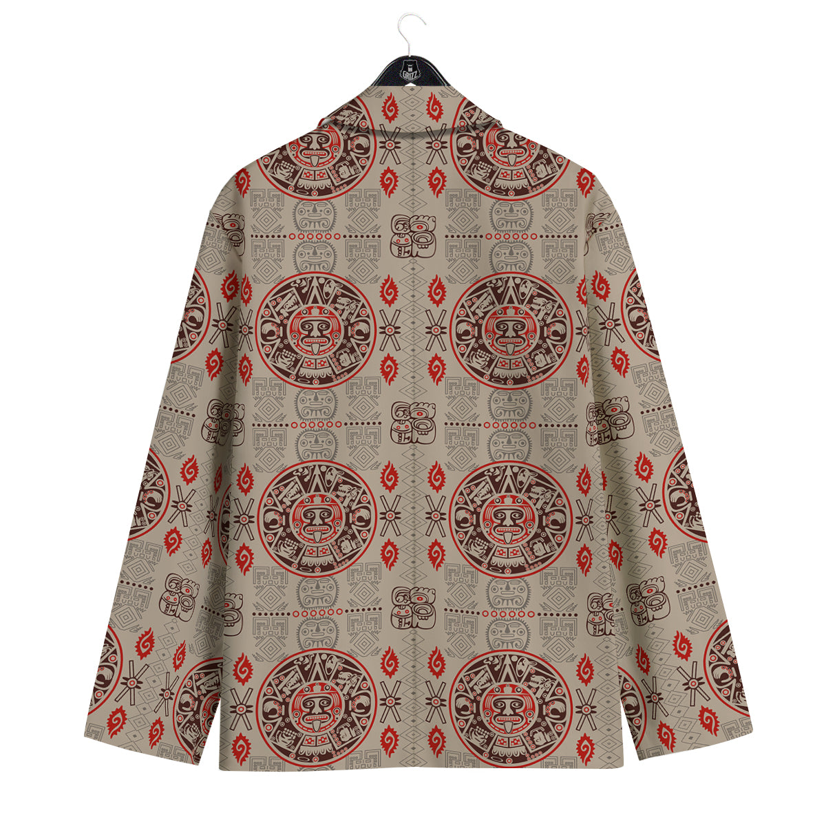 Calendar Aztec Vintagecolor Print Pattern Men's Sport Coat-grizzshop