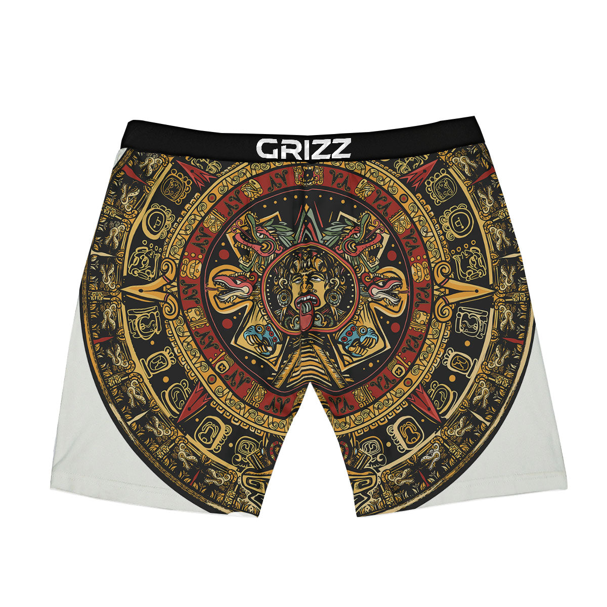 Calendar Mayan Print Boxer Briefs-grizzshop