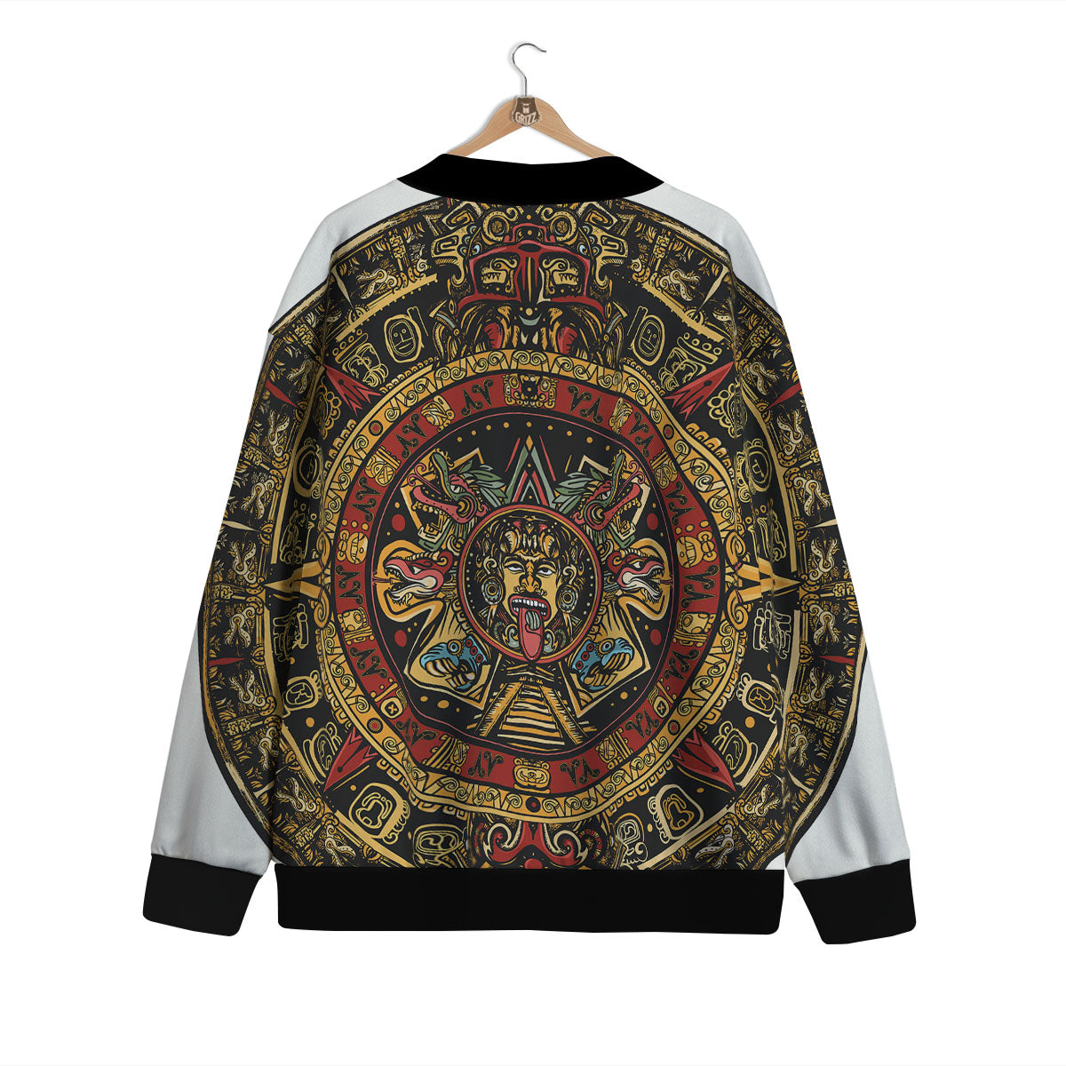 Calendar Mayan Print Cardigan-grizzshop