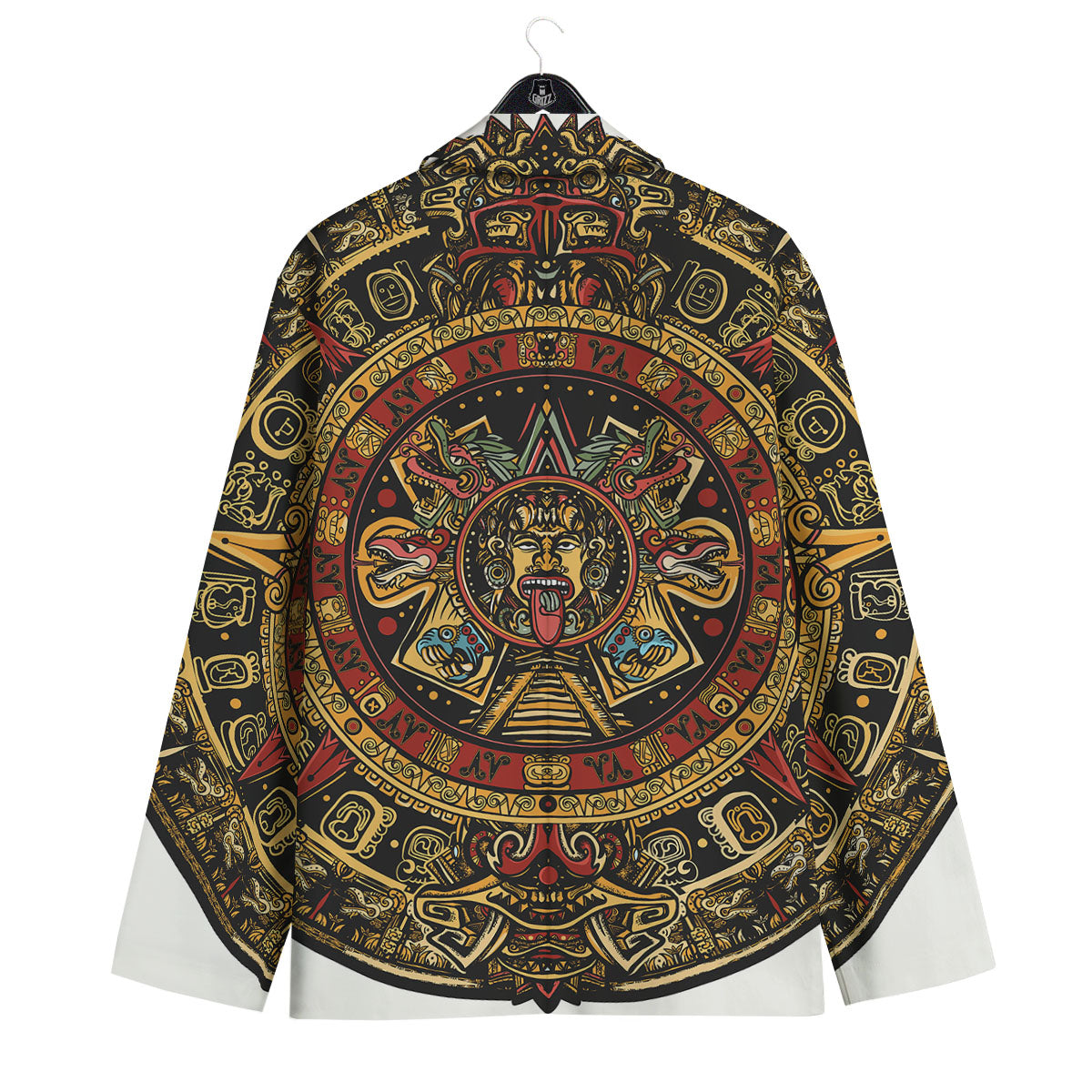Calendar Mayan Print Men's Sport Coat-grizzshop