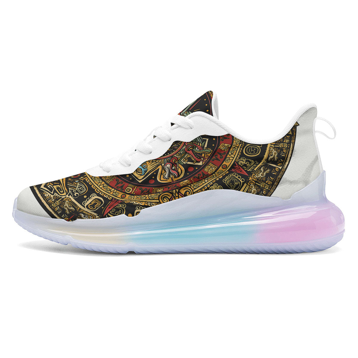 Calendar Mayan Print Running Sneakers-grizzshop