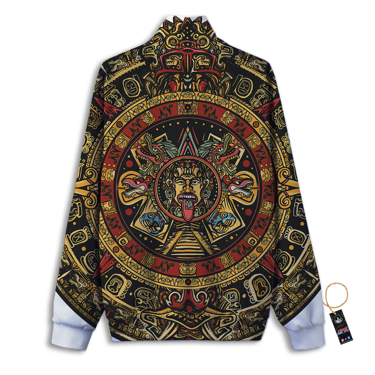 Calendar Mayan Print Track Jacket-grizzshop