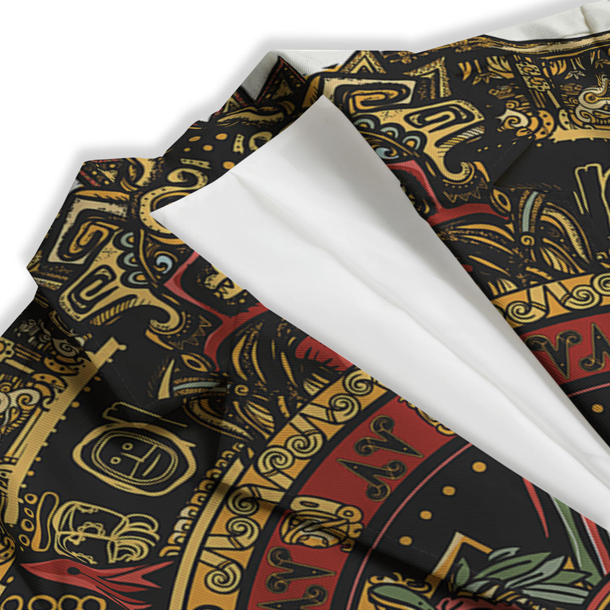 Calendar Mayan Print Women's Blazer-grizzshop