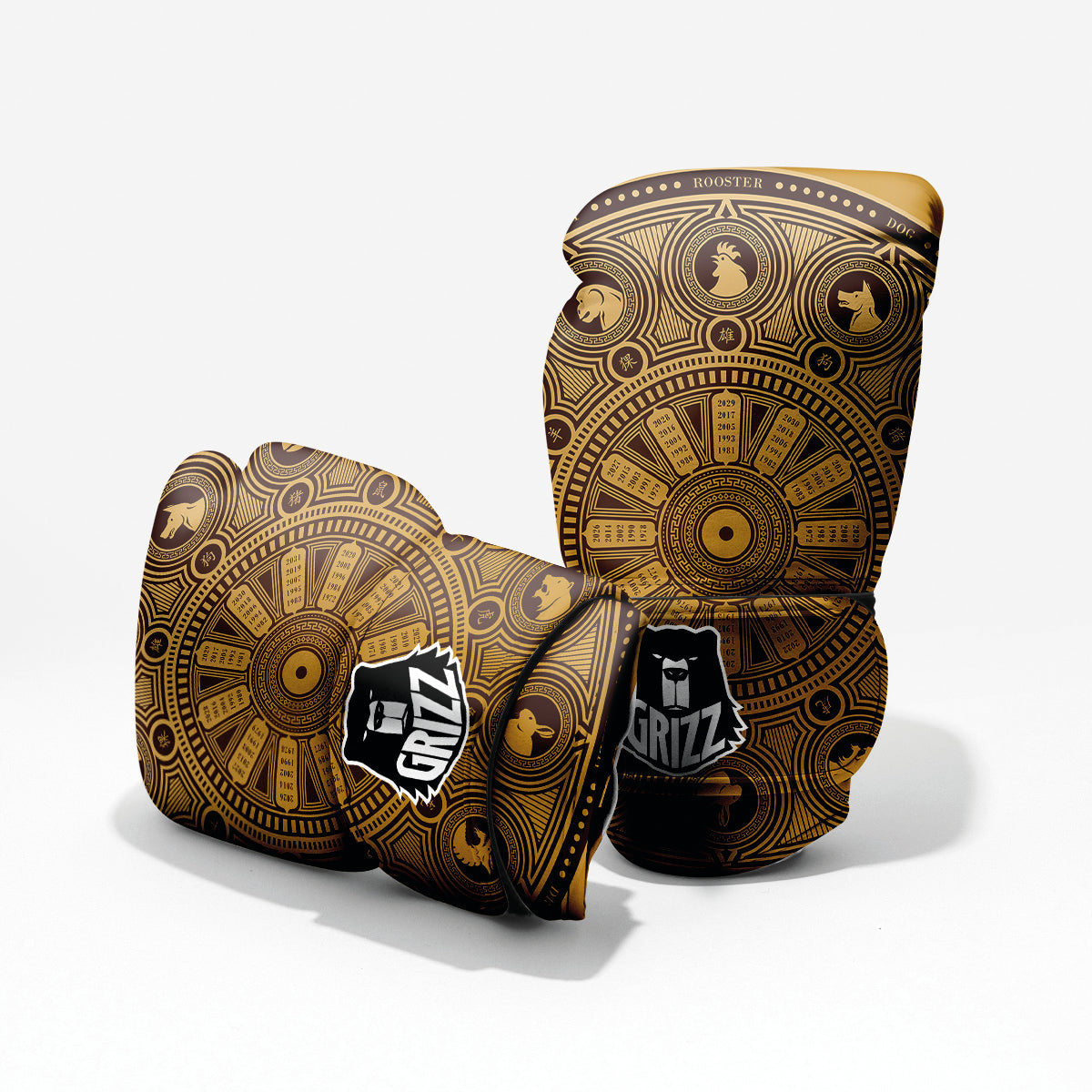 Calendar Signs Chinese Zodiac Print Pro Boxing Glove