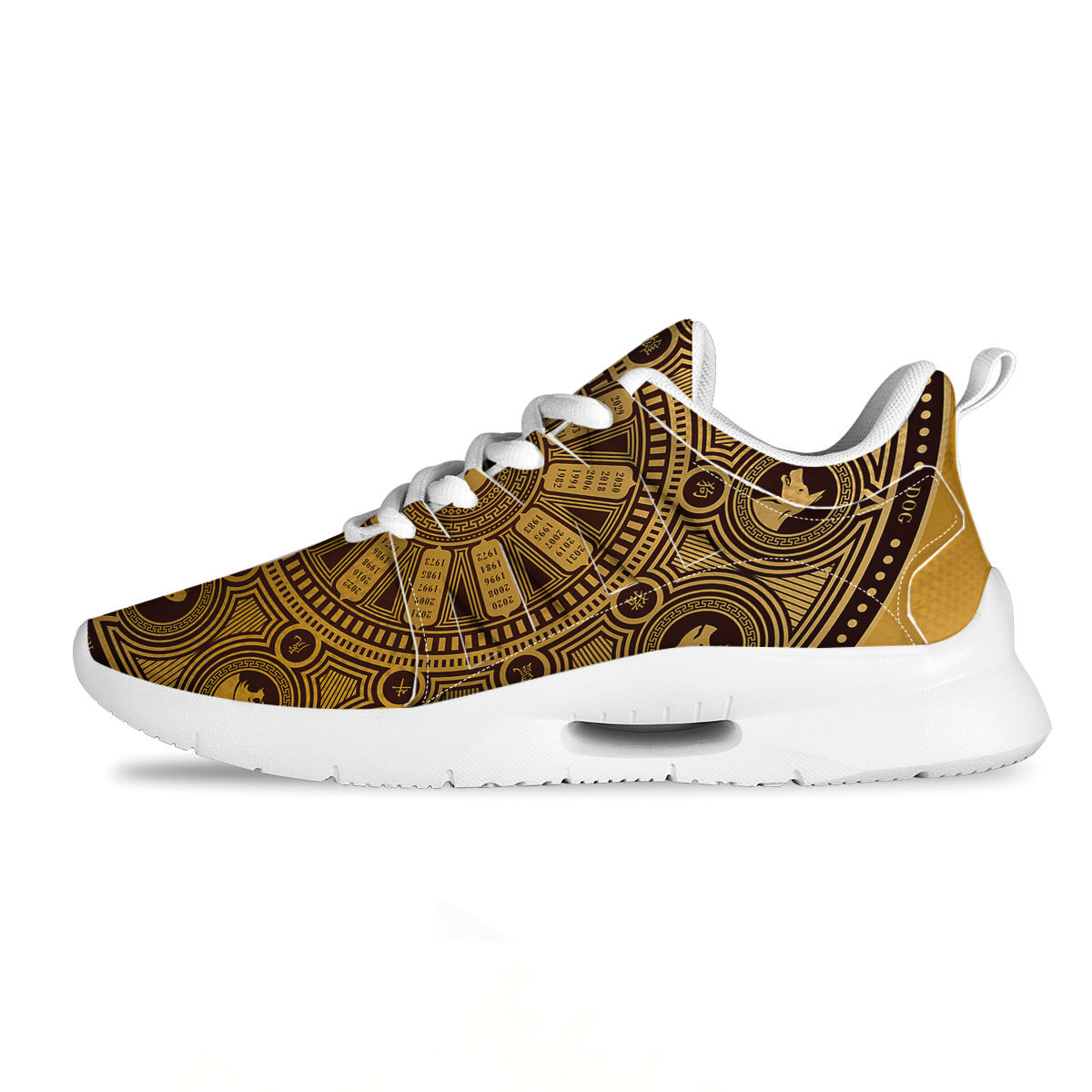 Calendar Signs Chinese Zodiac Print Tennis Shoes-grizzshop