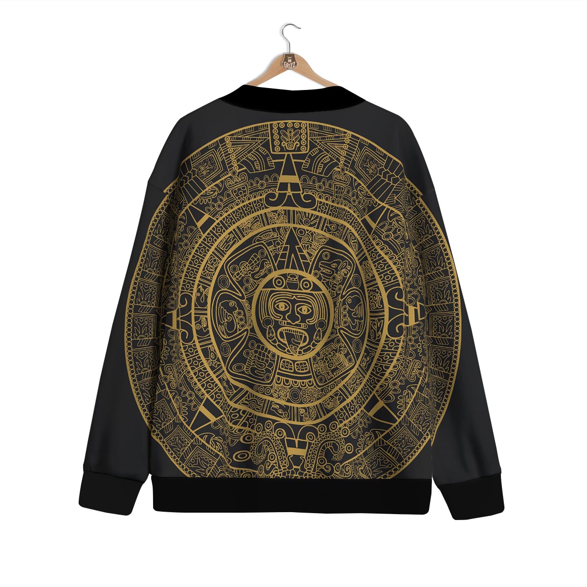 Calendar Tribal Maya Print Cardigan-grizzshop