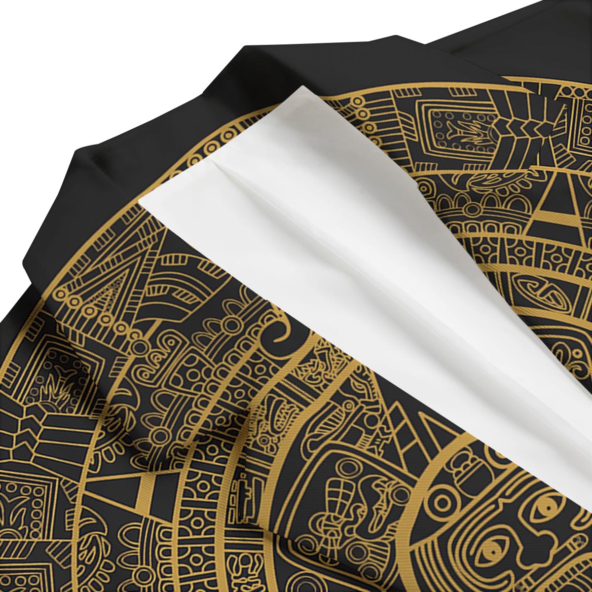 Calendar Tribal Maya Print Men's Blazer-grizzshop