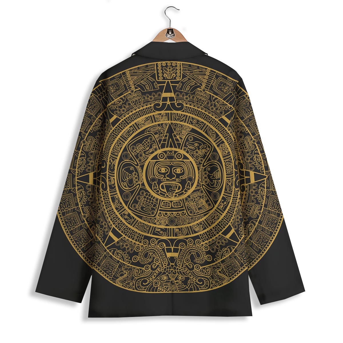 Calendar Tribal Maya Print Women's Blazer-grizzshop