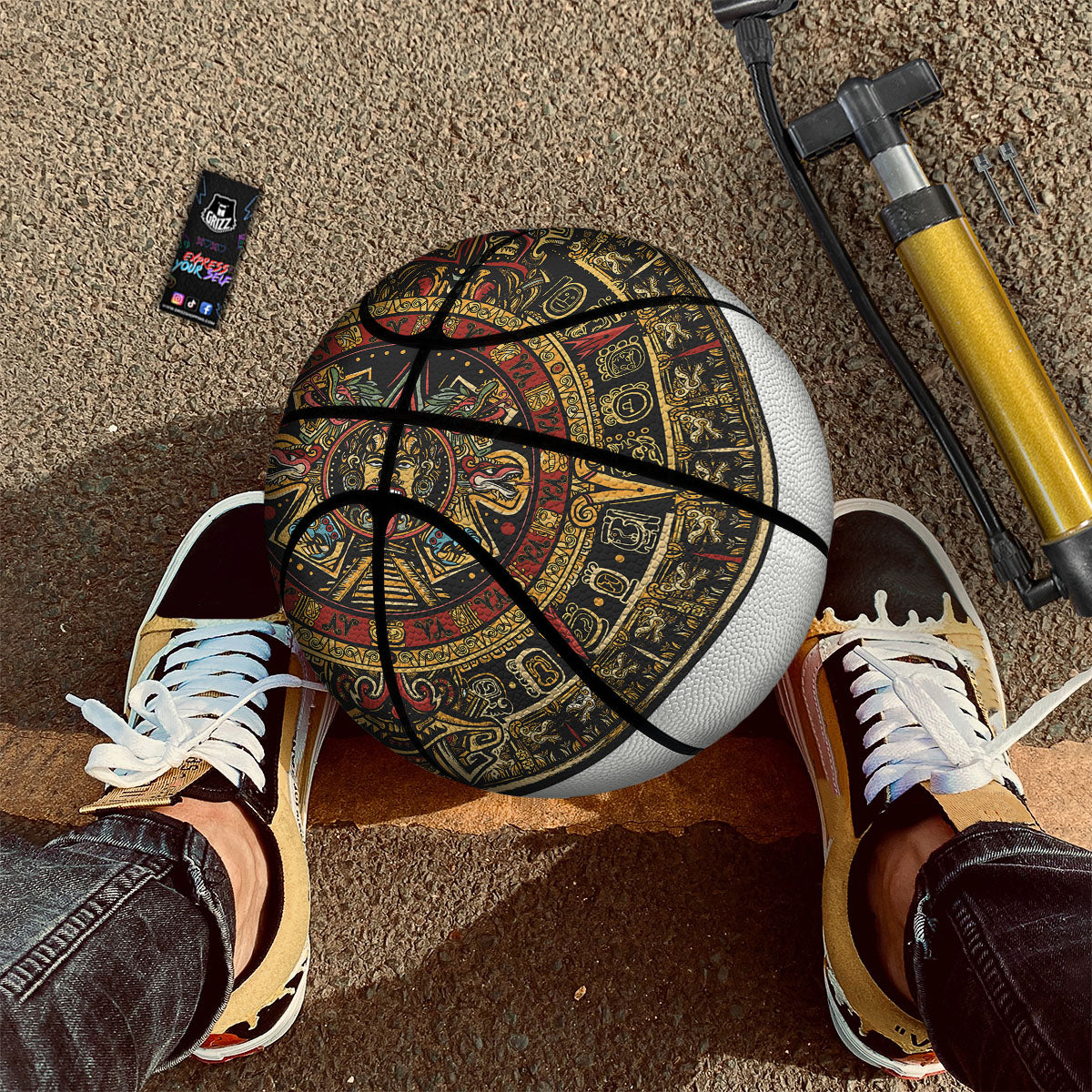 Calendar Mayan Print Basketball