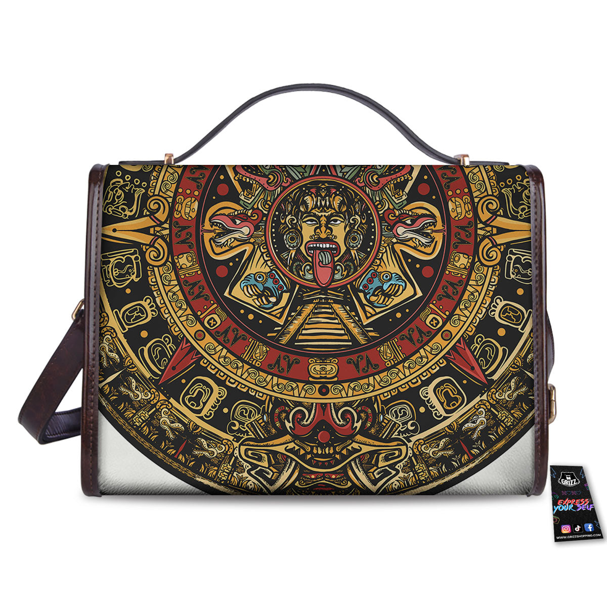 Calendar Mayan Print Women's Satchel Bag