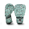 Camera Pastel Pattern Print Boxing Gloves-grizzshop