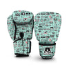 Camera Pastel Pattern Print Boxing Gloves-grizzshop