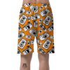 Camera Pattern Print Men's Shorts-grizzshop