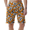 Camera Pattern Print Men's Shorts-grizzshop