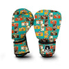 Camera Print Pattern Boxing Gloves-grizzshop