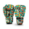 Camera Print Pattern Boxing Gloves-grizzshop