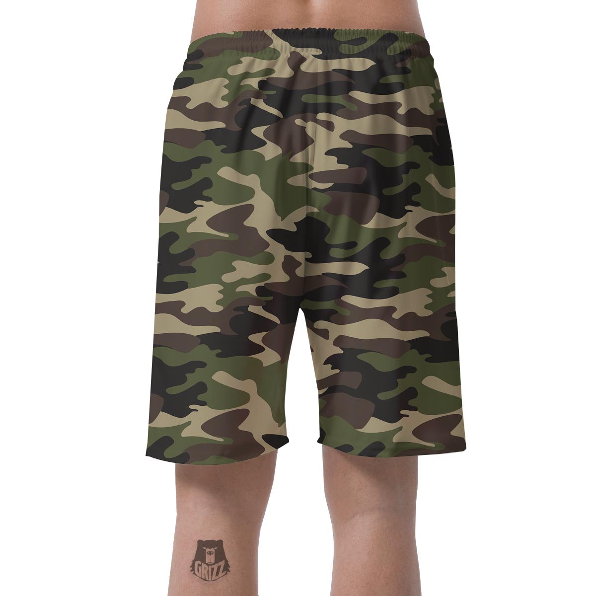 Camo Camouflage Print Men's Shorts-grizzshop