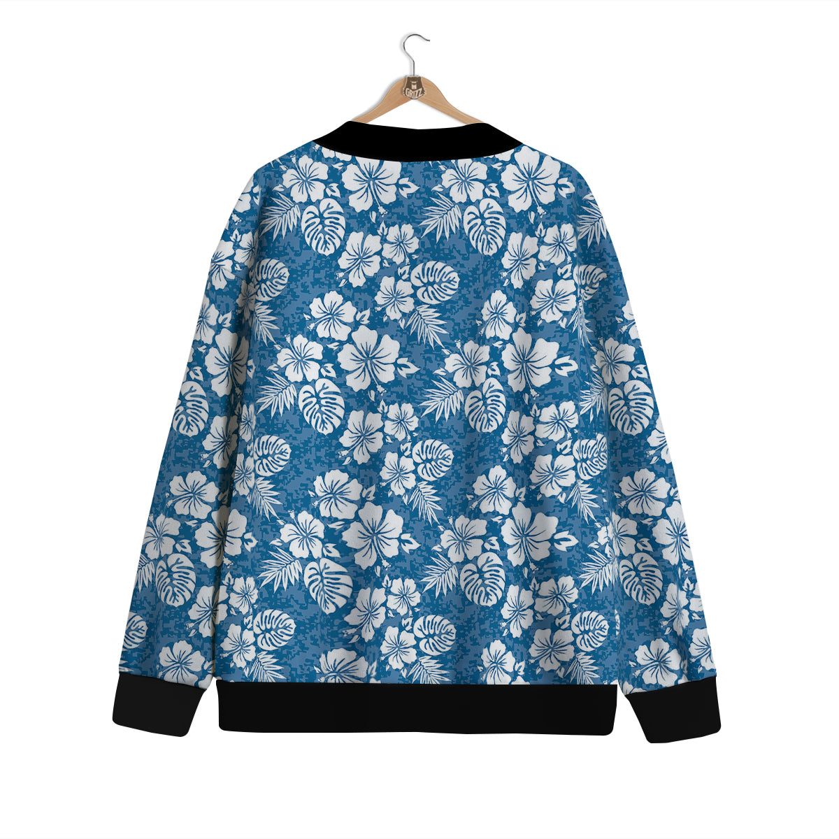 Camo Flower Aloha Hawaiian Print Pattern Cardigan-grizzshop