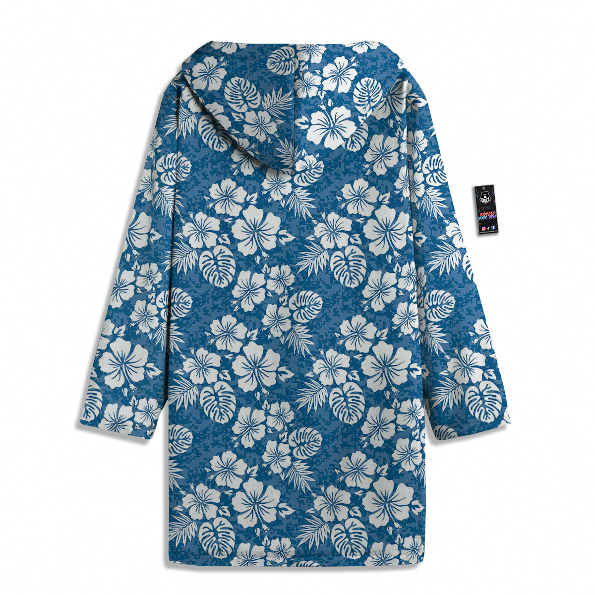 Camo Flower Aloha Hawaiian Print Pattern Men's Windbreaker Jacket-grizzshop