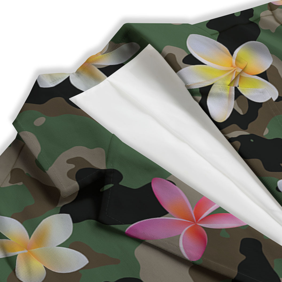 Camo Flower Military Green Print Pattern Women's Blazer-grizzshop