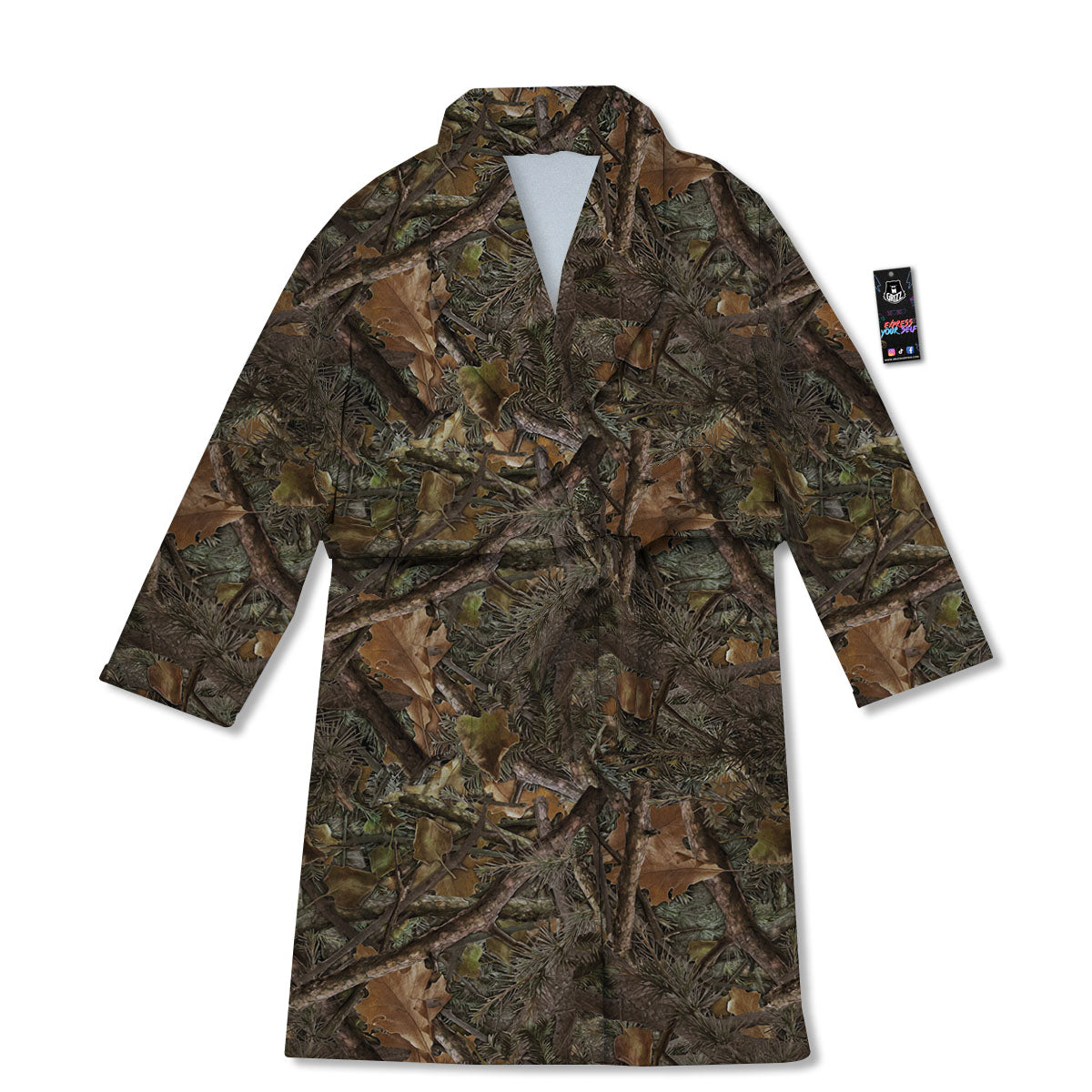Camo Hunting Print Pattern Bathrobe-grizzshop